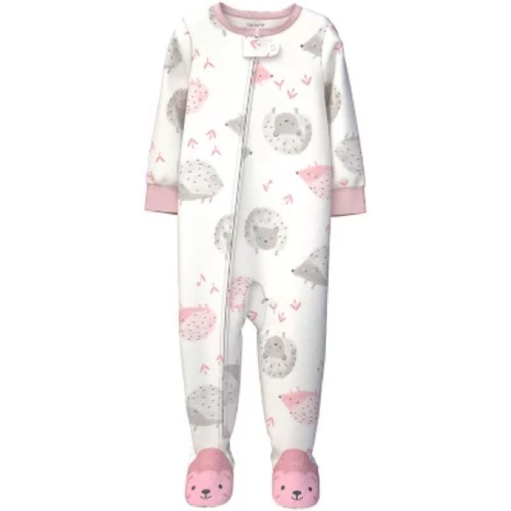 Hedgehog Carter’s Girls' Fleece Sleeper 3T
